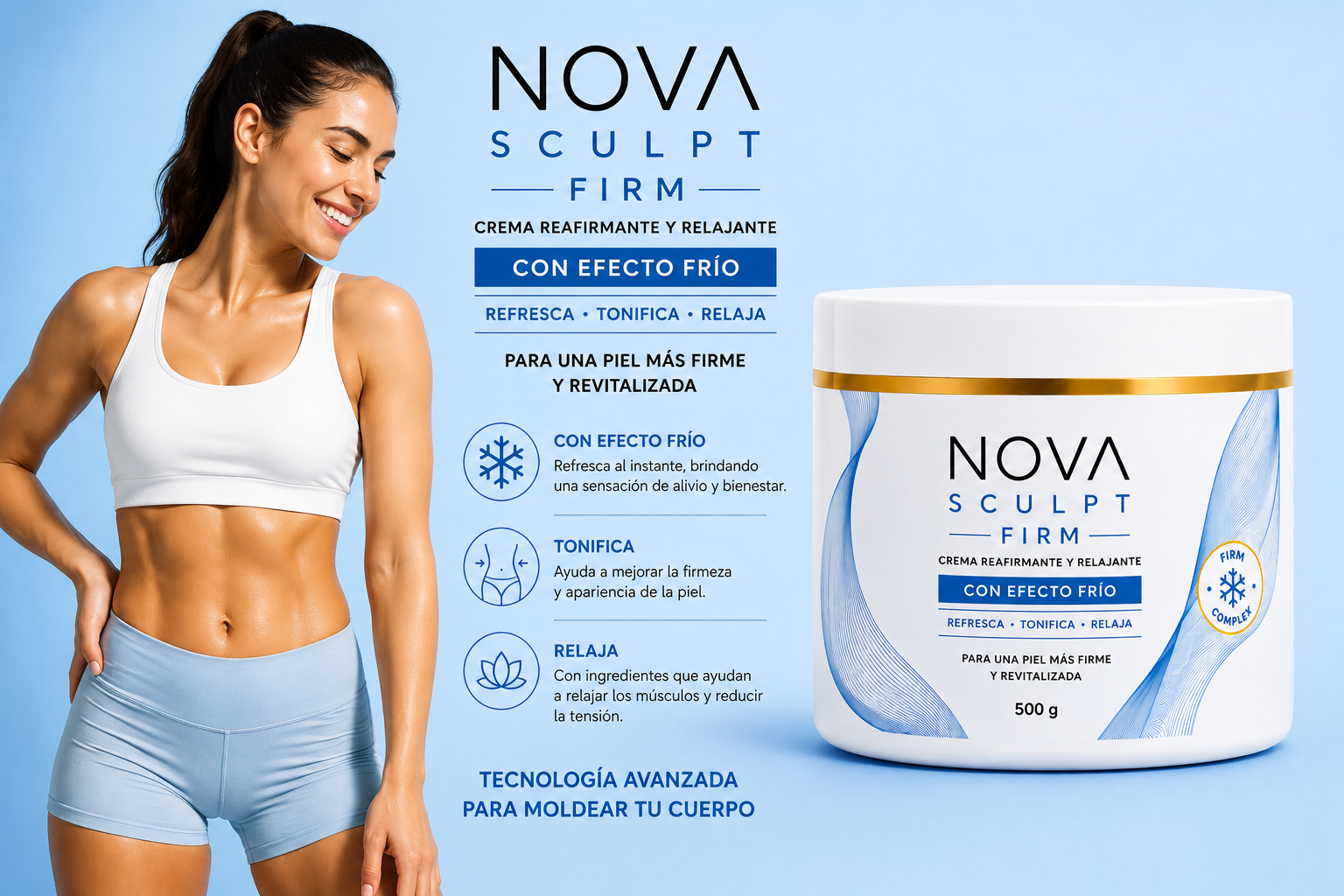 NOVA FIRM EFECTO FRIO TONIFICANTE (azul)
