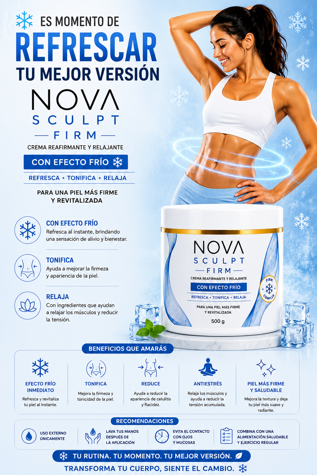 NOVA FIRM EFECTO FRIO TONIFICANTE (azul)